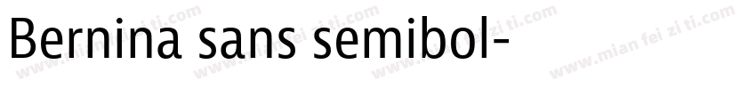 Bernina sans semibol字体转换